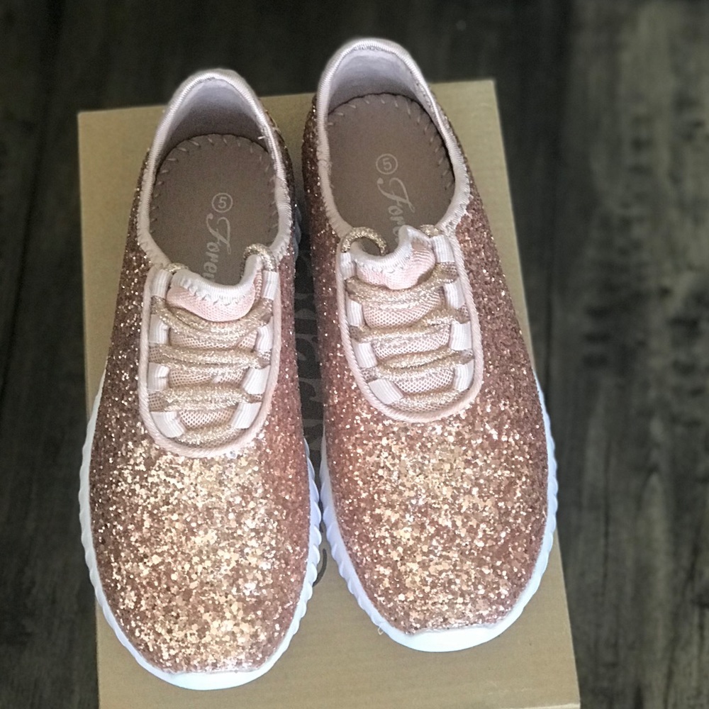 Glitter fashion sneaker rose gold - Picture 3 of 4
